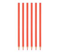 PATIKIL Red Colored Pencils Set, 6Pcs Oil Color Pencils Wooden Coloring Drawing Pencil for Artists Art Painting