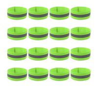PATIKIL Reflective Bands for Wrist/Arm/Ankle/Leg, 16pcs High Visibility Reflector Bands, Safety Reflector Tape Straps for Night Running Cycling Walking, Fluorescent Green