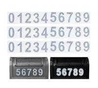 PATIKIL Reflective Mailbox Numbers, 3 Sets 2 Inch Waterproof Laser Mailbox Numbers for Outside Self Adhesive Number Stickers for Mailbox, Address Numbers, House