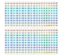 PATIKIL Reflective Round Small Number Stickers, 12 Sheet Numbers 24 Self Adhesive Laser Consecutive Numbered Stickers Inventory Label Sticker Signs for Marking Storage Organizing