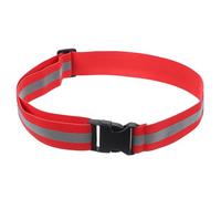 PATIKIL Reflective Safety Belt, Hi-Vis Safety Belt Adjustable High Visibility Reflective Glow Belt Outdoor Running Gear for Night Jogging Cycling Walking, Red