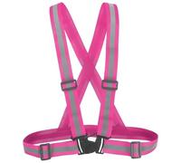 PATIKIL Reflective Safety Vest, 1 Pack Hi-Vis Safety Vests, Adjustable High Visibility Reflective Strips for Traffic Control Outdoor Jogging Cycling, Fuchsia