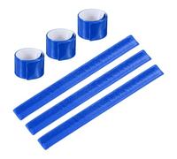 PATIKIL Reflective Slap Bands, 6 Pcs Reflector Band Snap Bracelet Armbands High Visibility Safety Reflectors Wrist Strap Strips for Night Jogging Cycling Running Hiking, Dark Blue
