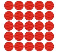 PATIKIL Reflective Stickers, 30 Pcs Safety High Visibility Reflective Sticker Waterproof Driveway Reflectors for Bicycle, Motorcycle, Red (Round)