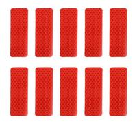 PATIKIL Reflective Stickers, 30 Pcs Safety High Visibility Reflective Sticker Waterproof Driveway Reflectors for Bicycle, Motorcycle, Red (Rectangle)