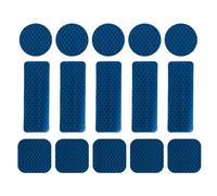 PATIKIL Reflective Stickers, 30 Pcs Safety High Visibility Reflective Sticker Waterproof Outdoor Reflectors for Bicycle, Clothing, Blue (3 Shapes)