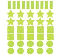 PATIKIL Reflective Stickers Set, 40 Pack High Visibility Warning Safety Reflective Tape Waterproof Outdoor Reflectors for Bikes Motorcycles Helmets Mailboxes, Green