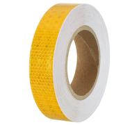 PATIKIL Reflective Tape, 1.2 Inch x 82 FT Waterproof High Visibility Self Adhesive Conspicuity Tape Outdoor Warning Signs for Trailers Trucks Cars Bikes, Yellow