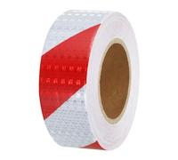 PATIKIL Reflective Tape, 2 Inch x 82 FT Waterproof Self Adhesive High Visibility Safety Warning Twill Tape Outdoor Reflectors for Trucks Trailers Cars, White Red