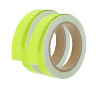 PATIKIL Reflective Tape, 2 Pack 0.8 Inch x 33 Ft Waterproof High Visibility Warning Safety Adhesive Tape Outdoor Reflector for Bikes Cars Motorcycles Trucks, Fluorescent Green
