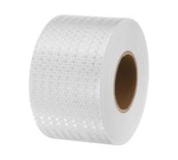 PATIKIL Reflective Tape, 4 Inch x 164 ft Waterproof Self Adhesive High Visibility Caution Warning Safety Tape Outdoor Reflector for Trucks Trailers Cars, White