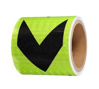 PATIKIL Reflective Tape, 4 Inch x 20 ft Waterproof Self Adhesive High Visibility Safety Warning Arrow Tape Outdoor Reflectors for Trucks Trailers Cars, Green Black
