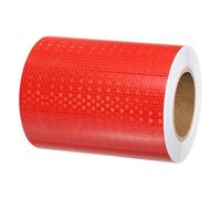 PATIKIL Reflective Tape, 8 Inch x 82 ft Waterproof Self Adhesive High Visibility Caution Warning Safety Tape Outdoor Reflector for Trucks Trailers Cars, Red