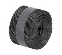 PATIKIL Reflective Tape Strip, 1" x 10FT High Visibility Reflective Strip Sew-on Reflective Tape DIY Safety Fabric Webbing for Bags Clothes Raincoats, Black