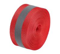 PATIKIL Reflective Tape Strip, 1" x 20FT High Visibility Reflective Strip Sew-on Reflective Tape DIY Safety Fabric Webbing for Bags Clothes Raincoats, Red
