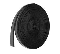 PATIKIL Reflective Tape Strip, 10mm x 22yards High Visibility Reflective Tape Sew-on DIY Warning Safety Fabric Webbing for Clothing Raincoats, Black