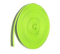 PATIKIL Reflective Tape Strip, 10mm x 22yards High Visibility Reflective Tape Sew-on DIY Warning Safety Fabric Webbing for Clothing Raincoats, Fluorescent Green