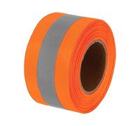 PATIKIL Reflective Tape Strip, 2" x 26Ft High Visibility Reflective Tape Sew-on DIY Warning Safety Fabric Webbing for Clothing Raincoats, Orange-red