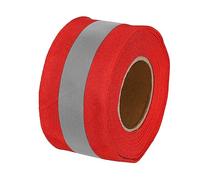 PATIKIL Reflective Tape Strip, 2" x 33 Ft High Visibility Reflective Tape Sew-on DIY Warning Safety Fabric Webbing for Clothing Raincoats, Red