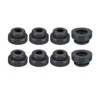 PATIKIL Refrigeration Compressor Rubber Mounting Feet, 8 Pack Foot Mount Anti Vibration Pad Replacement for Air Conditioner Refrigerator Electric Motor, Black