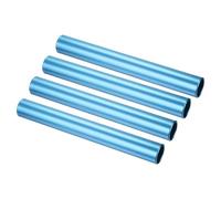 PATIKIL Relay Track Baton, 4 Pcs Aluminum Tube Field Running Race Stick Corrosion Resistant for Outdoor Athletics Sport Game Practice Tool, Blue