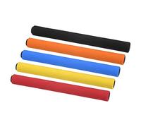 PATIKIL Relay Track Baton Set, Sponge Stainless Steel Tube Race Field Running Sticks for Outdoor Athletics Sport Game Tool (Black,Blue,Orange,Red,Yellow)