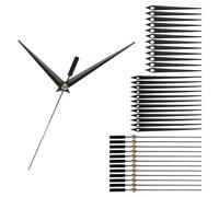 PATIKIL Replacement Clock Hands Kit, 12 Set Clock Mechanism Movement Aluminum Hands Parts Replacement for Repair DIY, Black, A01