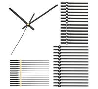 PATIKIL Replacement Clock Hands Kit, 14 Set Replacement Clock Hands Kits Clock Mechanism Movement Aluminum Wall Clock Hands Parts for Wall Clock Repair DIY, Black, Style 2