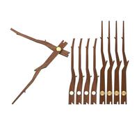 PATIKIL Replacement Clock Hands Kit, 5 Set Wooden Clock Mechanism Movement Wall Clock Hands Parts Replacement for 12 Inch Wall Clock Repair DIY Home Art Decor, G2