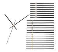 PATIKIL Replacement Clock Hands Kit, 8 Set, Black Aluminum