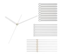 PATIKIL Replacement Clockwork Kit 8pcs Replacement Clockwork Aluminum Clock Movement Replacement Parts for Wall Clock Repair DIY White A04