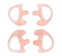 PATIKIL Replacement Earmold Earplug, 2 Pairs Medium Earbuds for Two-Way Radio Walkie Talkie Acoustic Tube Earpiece Coil Insert Radio Air Acoustic Headset, Pink
