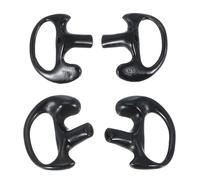PATIKIL Replacement Earmold Earplug, 2 Pairs Medium Earbuds for Two-Way Radio Walkie Talkie Acoustic Tube Earpiece Coil Insert Radio Air Acoustic Headset, Black