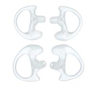 PATIKIL Replacement Earmold Earplug, 2 Pairs Medium Earbuds for Two-Way Radio Walkie Talkie Acoustic Tube Earpiece Coil Insert Radio Air Acoustic Headset, White