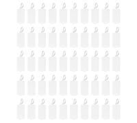 PATIKIL Reusable Plastic Tags, 100pcs Shipping Tags Waterproof for Labeling Shipping Labels Security Seals Writable Marker Ties Hanging Tags Storage Tag White