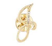 PATIKIL Rhinestone Letter Lapel Pins, Initial Alphabet Collar Pins Letter Brooch Pins for Women Men Shirt Dress Suits Coat Collar, Gold Tone, Letter J