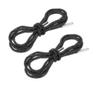 PATIKIL Rhinestone Shoe Laces, 2 Pcs Crystal Bling Glittered Shoe Laces Shoelaces Rope Hoodie String Replacement Drawstring Cords for Sneakers Sweatpants Bags Accessories, Black
