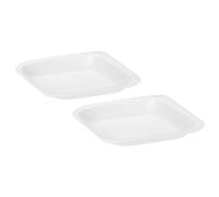 PATIKIL Rhombus-Shaped Weigh Boats, 20 Pack Plastic 5mL Small Disposable Powder Dispenser for Weighing Mixing, White