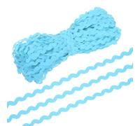 PATIKIL RIC Rac Trim 5mm 28 Yard, Wave Bending Fringe Trim Ribbon Rick Rack Lace Trim Ribbon for Sewing Crafts Clothes Gift Wrapping Party Embellishment, Blue