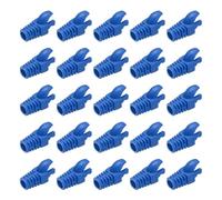 PATIKIL RJ45 Plug Connector Cover, 50Pcs Cat5 Cat5E Cat6 Cat7 Network Cable Boot Cover for Laptops Desktop Computers Routers Smart TV Network Cameras Printers, Blue