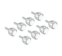 PATIKIL Roller Ball Transfer Bearing 1/2", 8 Pack Load 6.6lbs Stud Mounted Nylon Ball Rotation Caster Unit for Conveyor Roller Stand Transmission