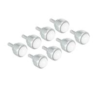 PATIKIL Roller Ball Transfer Bearing 3/4", 8 Pack Load 15lbs Stud Mounted Nylon Ball Rotation Caster Unit for Conveyor Roller Stand Transmission