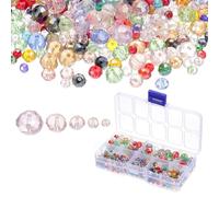 PATIKIL Rondelle Crystal Beads, 712Pcs 3-10mm Faceted Glass Loose Beads Briolette Shape Beads for Jewelry Making Bracelets Necklaces DIY Craft, Red/Pink/Blue/Green/Golden/Yellow/Grey