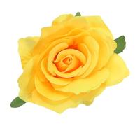 PATIKIL Rose Boho Hair Clips, Fabric Flower Brooch Pins for Women Wedding Party Dance Dress Clothes Accessories Valentine's Day Gifts, Yellow