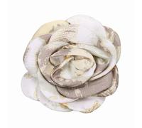 PATIKIL Rose Flower Brooch, Elegant Floral Brooch Dainty Satin Fabric Camellia Corsage Lapel Pins for Women Wedding Party Dance Gift Clothes Suit Dress Hat Accessories, Purple Green