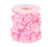 PATIKIL Rose Pearl String Beads, 32.8 Ft Artificial Pearl Wire Garland for Christmas Party DIY Craft Home Wedding Decorative, Pink