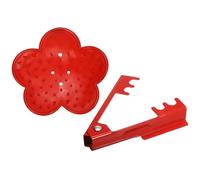 PATIKIL Rose Stem Leaf Thorn Stripper, 2Pcs/1Set Rose Thorn Stripper Remover Tool Leaf Stripping Tool for Gardening Flower Arrangement, Red
