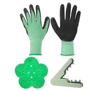 PATIKIL Rose Stem Leaf Thorn Stripper, 3Pcs/1Set Rose Thorn Stripper Remover Tool Leaf Stripping Tool for Gardening Flower Pruning, Green