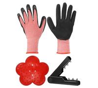PATIKIL Rose Stem Leaf Thorn Stripper, 3Pcs/1Set Rose Thorn Stripper Remover Tool Leaf Stripping Tool for Gardening Flower Pruning, Black, Red, Pink
