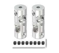 PATIKIL Rotatable Universal Steering Shaft 2.3mm to 4mm Inner Dia, 2 Pcs U Joint Shaft Coupling U Joints Coupler Connector Accessories with M3 Screws for Motor Model Robots